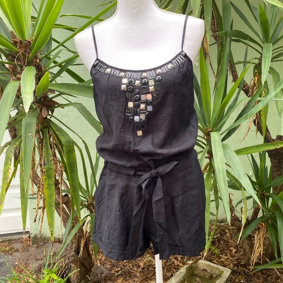 BCBGMaxAzria Black Romper